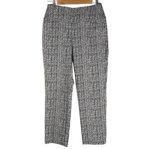 Swing Control Black White Slim Ankle Pull-On Preppy Golf Pants Women’s Size 6